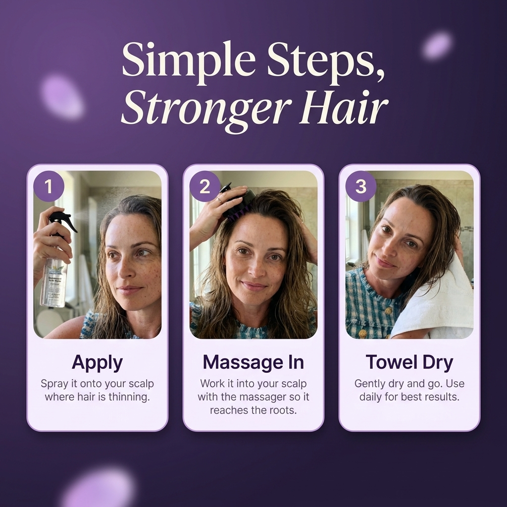 Husha® Natural Hair Growth Spray